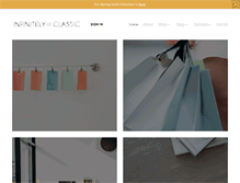 Tablet Screenshot of infinitelyclassic.com
